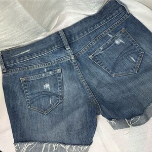 Old Navy Women's Blue Distressed Denim Shorts